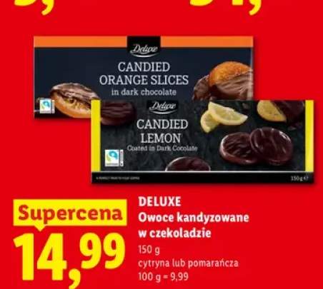 Owoce kandyzowane w czekoladzie cytryna Deluxe +1 wariant