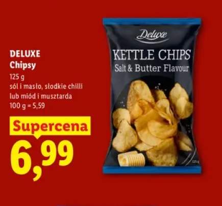Chipsy sól i masło Deluxe +2 warianty