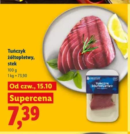 Tuńczyk żółtopłetwy stek Seamor