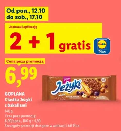 Ciastka Jeżyki z bakaliami Goplana
