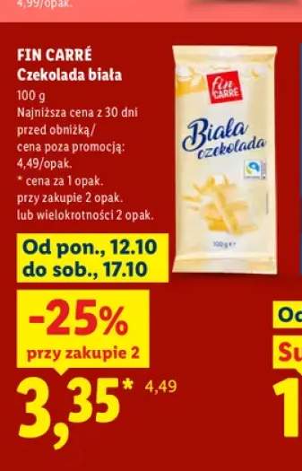 Czekolada biała Fin Carré