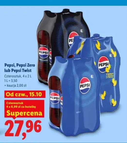 Napój gazowany Pepsi 4-pak +2 warianty