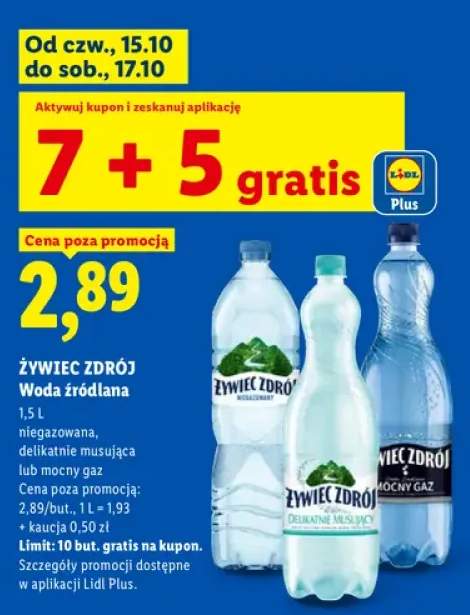 Woda źródlana niegazowana Żywiec Zdrój +2 warianty