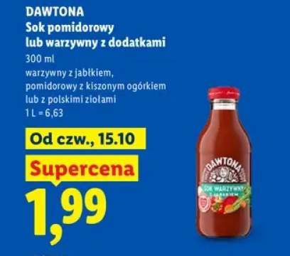Sok warzywny z jabłkiem Dawtona +2 warianty
