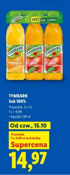Sok Tymbark 3-pak 100%