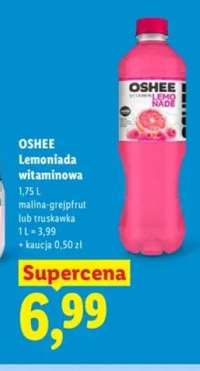 Lemoniada witaminowa malina-grejpfrut Oshee +1 wariant