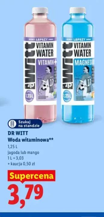 Woda witaminowa jagoda Dr Witt +1 wariant