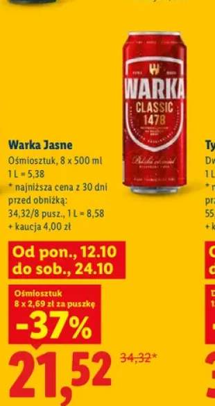 Piwo Warka 8-pak 500 ml