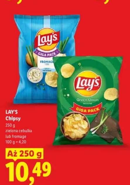 Chipsy zielona cebulka Lay's +1 wariant