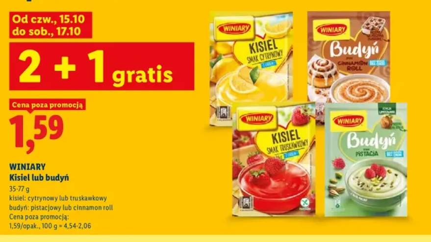 Kisiel truskawkowy Winiary +3 warianty