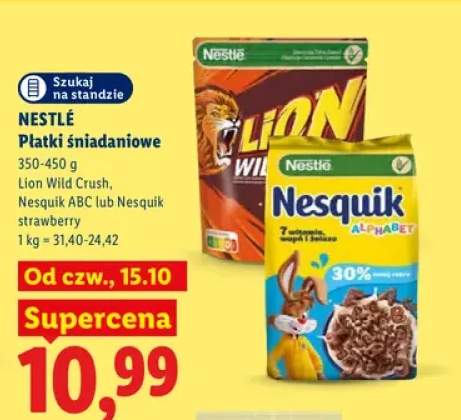 Płatki śniadaniowe Lion Wild Crush Nestlé +2 warianty