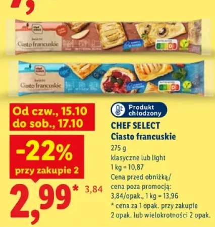 Ciasto francuskie klasyczne Chef Select +1 wariant