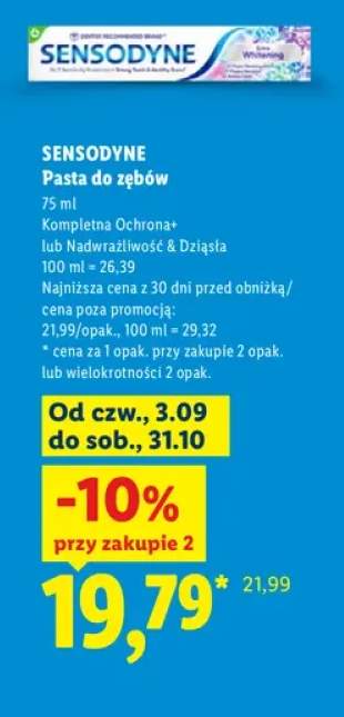 Pasta do zębów Sensodyne Kompletna Ochrona+ +1 wariant