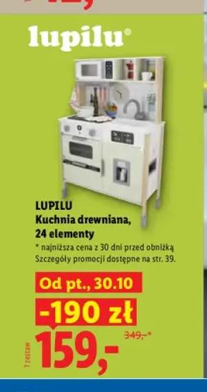Kuchnia drewniana 24 elementy Lupilu