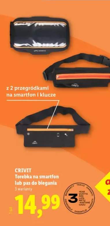 Torebka na smartfon Crivit +1 wariant