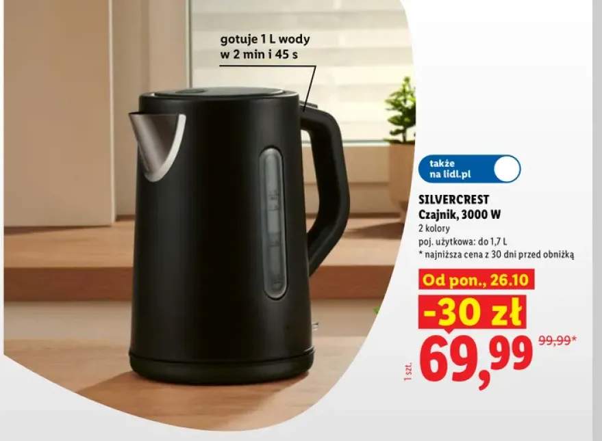Czajnik 1,7 l Silvercrest