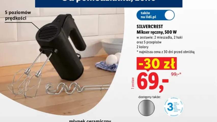 Mikser ręczny Silvercrest