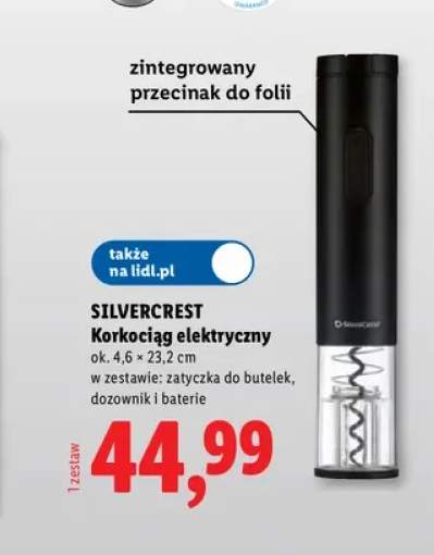 Korkociąg elektryczny Silvercrest