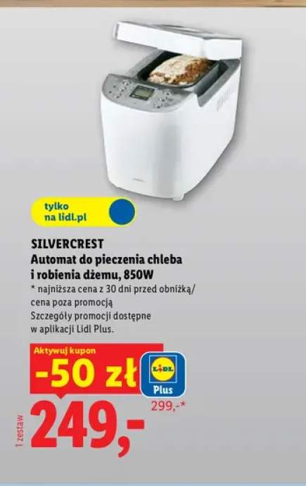 Automat do pieczenia chleba i robienia dżemu Silvercrest