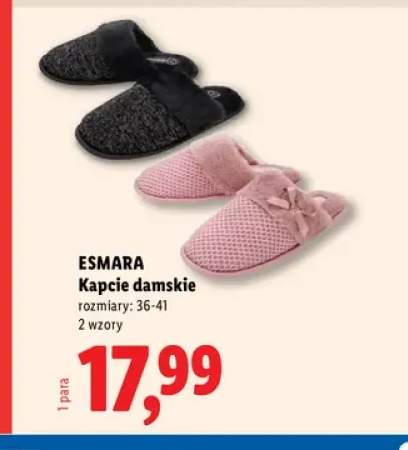 Kapcie damskie Esmara