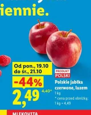 Jabłka czerwone polskie luzem