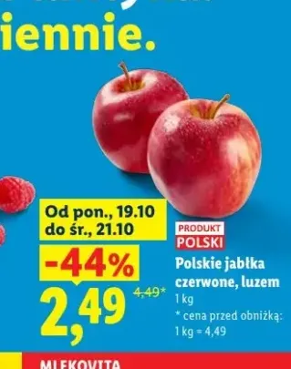 Jabłka czerwone polskie luzem