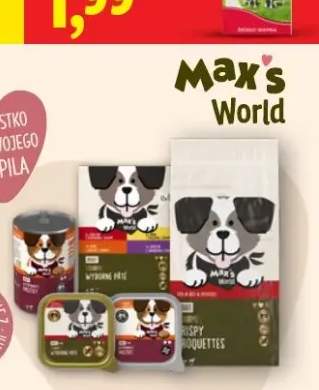 Karma mokra dla psów w puszce Max's World Wyborny Pasztet