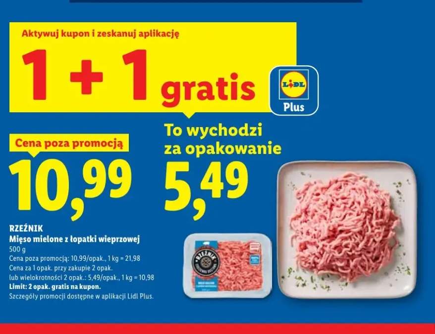 Mięso mielone z łopatki wieprzowej Rzeźnik