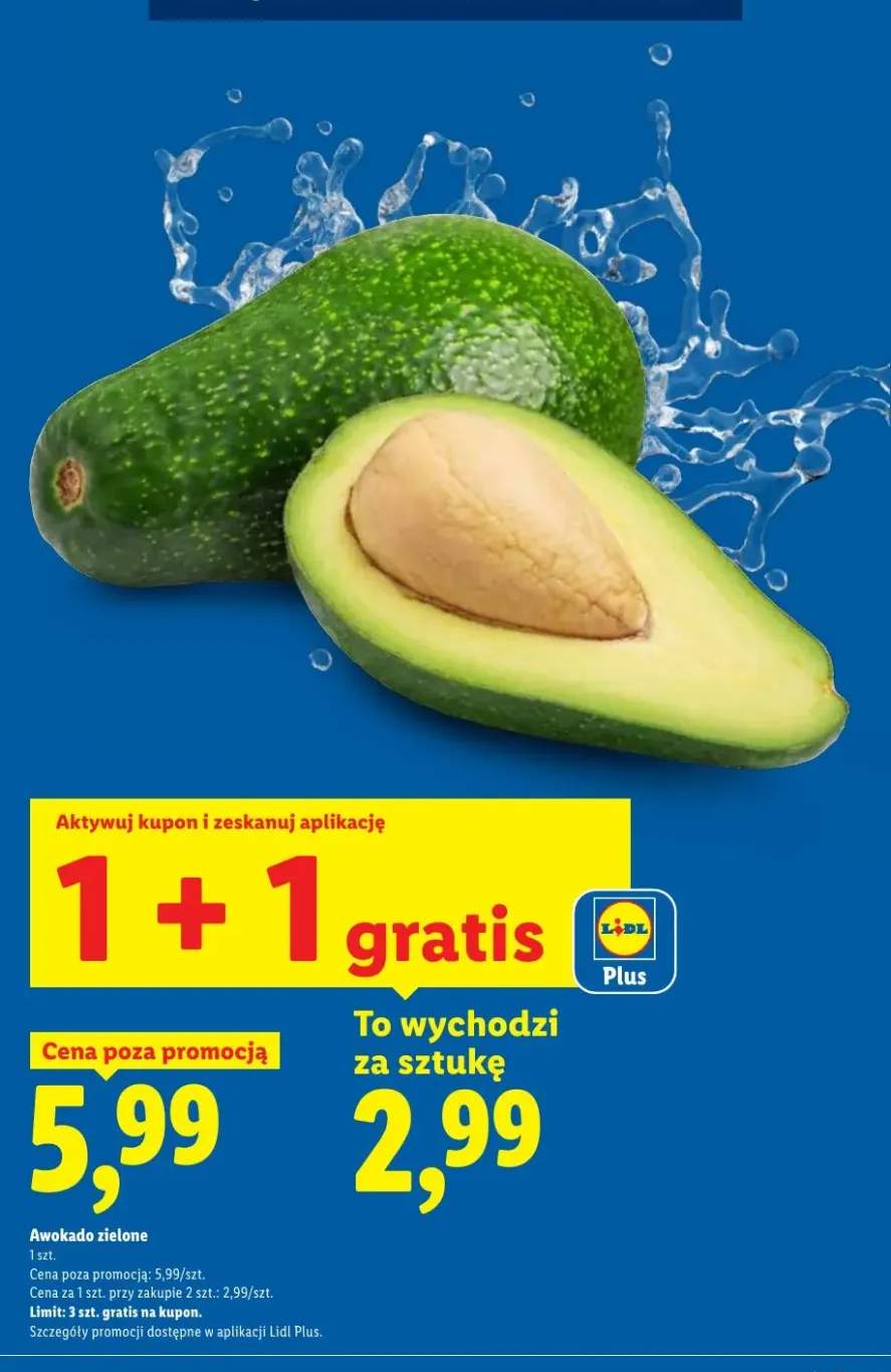 Awokado zielone +1 wariant