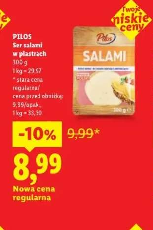 Ser salami w plastrach Pilos