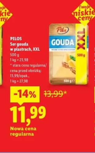 Ser gouda w plastrach XXL Pilos