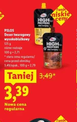 Deser twarogowy wysokobiałkowy Pilos waniliowy