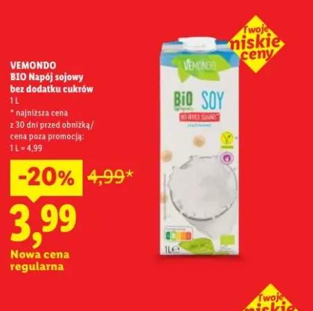 Napój sojowy bez dodatku cukrów Vemondo