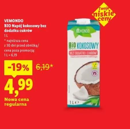 Napój kokosowy bez dodatku cukrów Vemondo