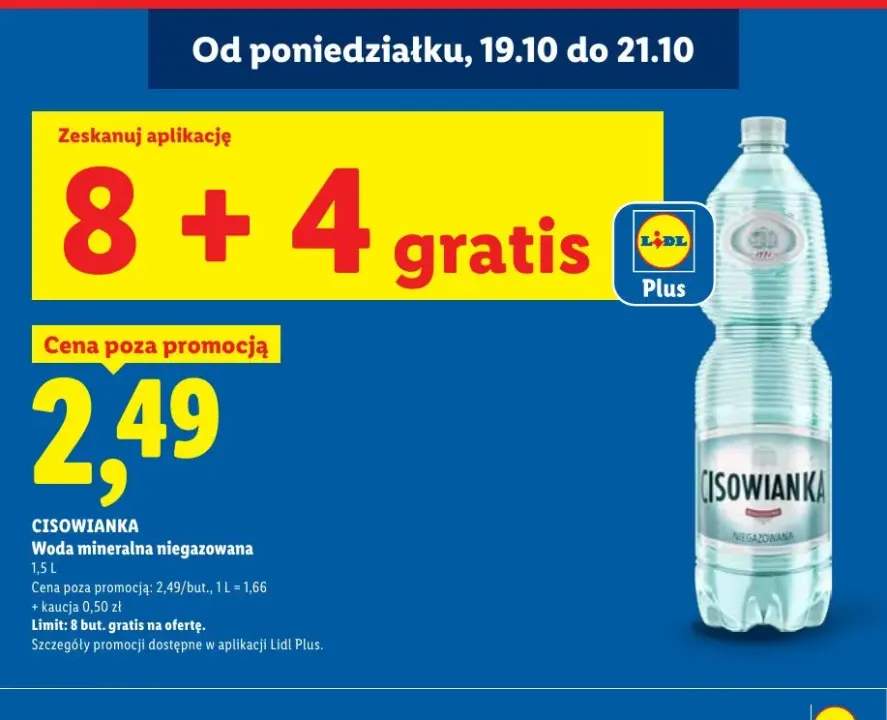 Woda mineralna niegazowana Cisowianka