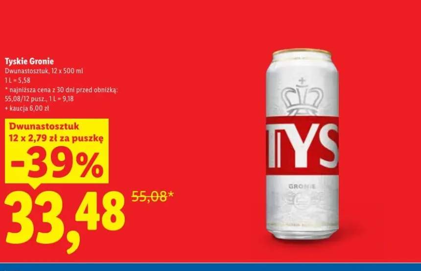 Piwo Tyskie Gronie 12-pak