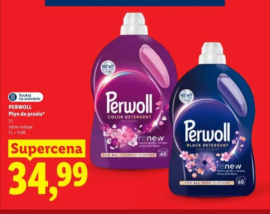 Płyn do prania Perwoll Black Dark Bloom Renew +1 wariant