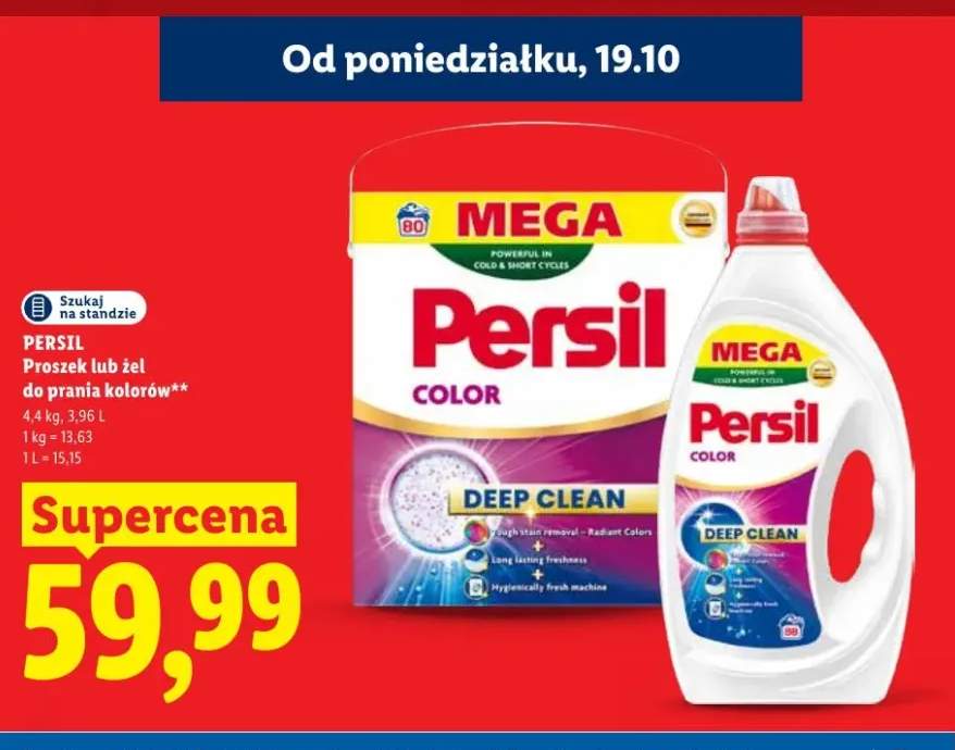 Proszek do prania kolorów Persil Color Deep Clean +1 wariant