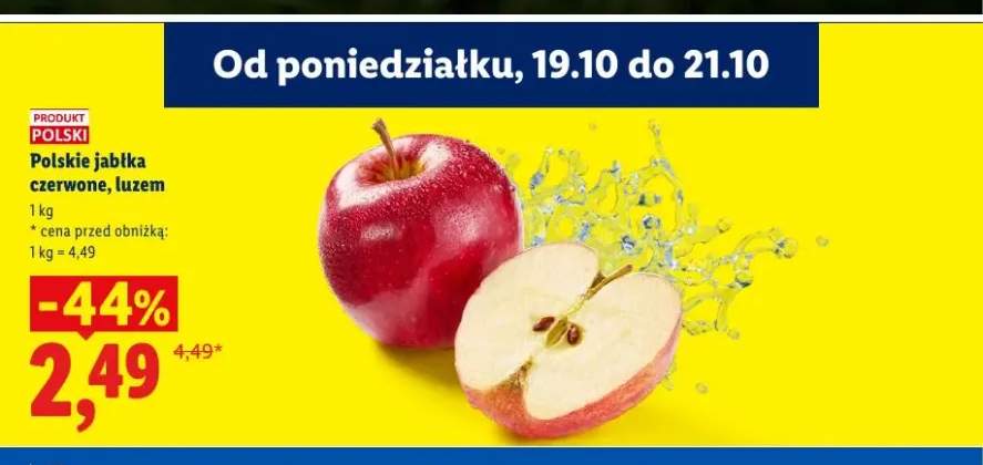 Jabłka czerwone polskie luzem