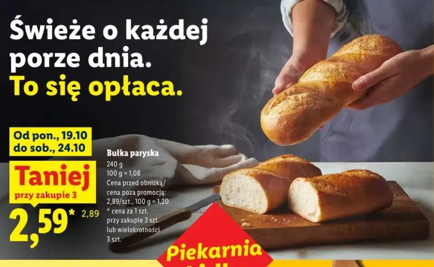 Bułka paryska Piekarnia Lidla