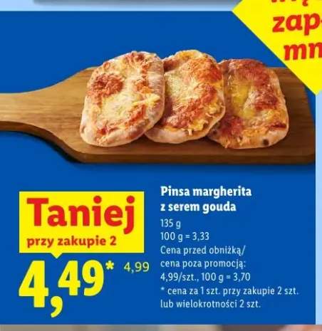Pinsa margherita z serem gouda