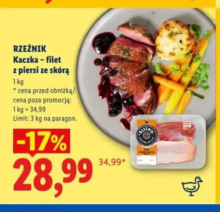 Kaczka filet z piersi ze skórą Rzeźnik