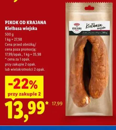 Kiełbasa wiejska Pikok Od Krajana