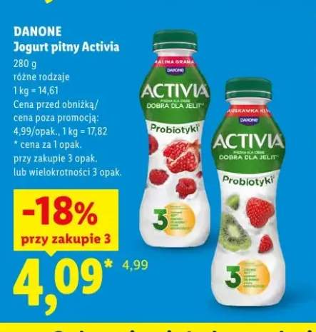 Jogurt pitny Activia Malina Granat Danone +1 wariant
