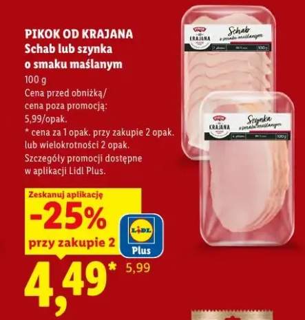 Szynka o smaku maślanym Pikok Od Krajana +1 wariant
