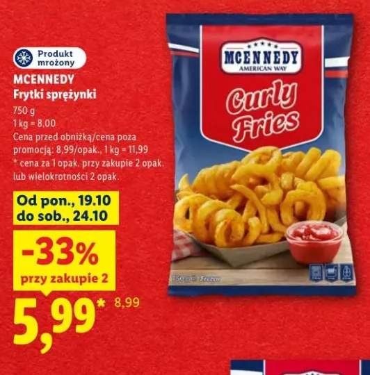Frytki sprężynki McEnnedy