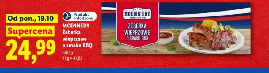 Żeberka wieprzowe o smaku BBQ McEnnedy