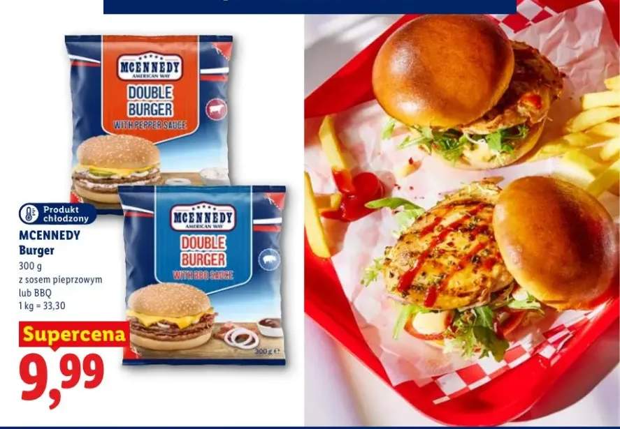 Burger z sosem pieprzowym Mcennedy +1 wariant