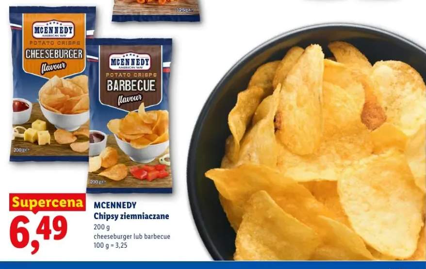 Chipsy ziemniaczane cheeseburger Mcennedy +1 wariant