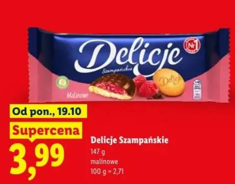Biszkopty z galaretką Delicje Szampańskie malinowe